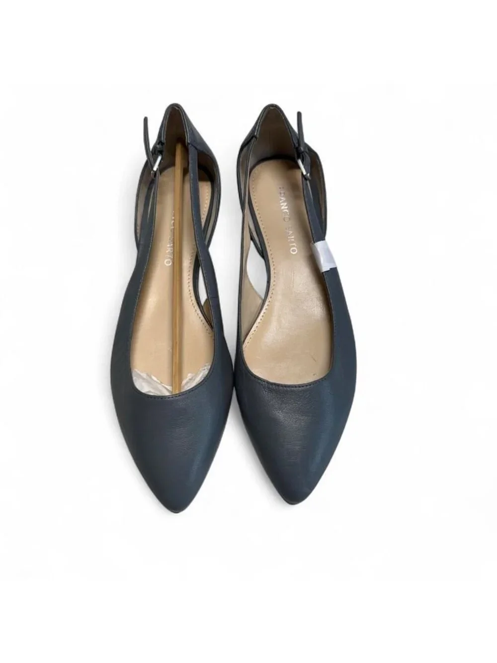Franco Sarto Slingback Ballet Flat Shoes Women's 8 Leather Office Preppy Casual